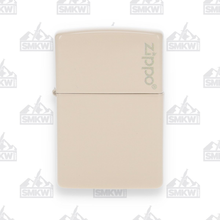 Zippo Flat Sand Logo Lighter ZP49453ZL