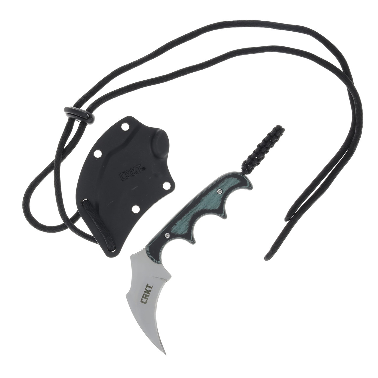 CRKT Minimalist Keramin Green Micarta Fixed 2.31in Bead Blast Blade CR2389