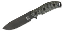 White River GTI 4.5 Black/OD Green Linen Micarta