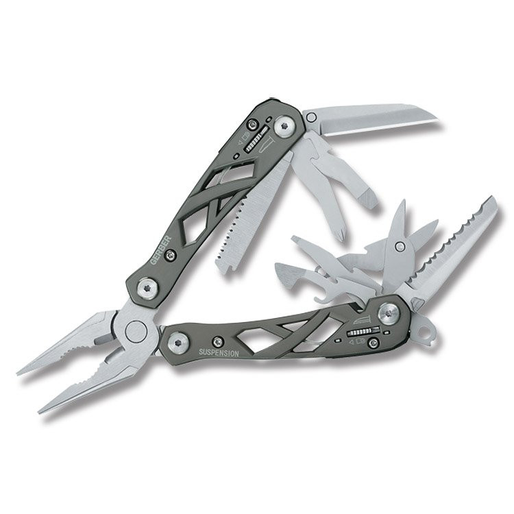 Gerber Knives Suspension Multi-Plier Grey Stainless Steel 12-in-1 Tools