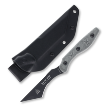TOPS Back Bite Fixed Blade Linen Micarta 4in Plain Edge Tanto
