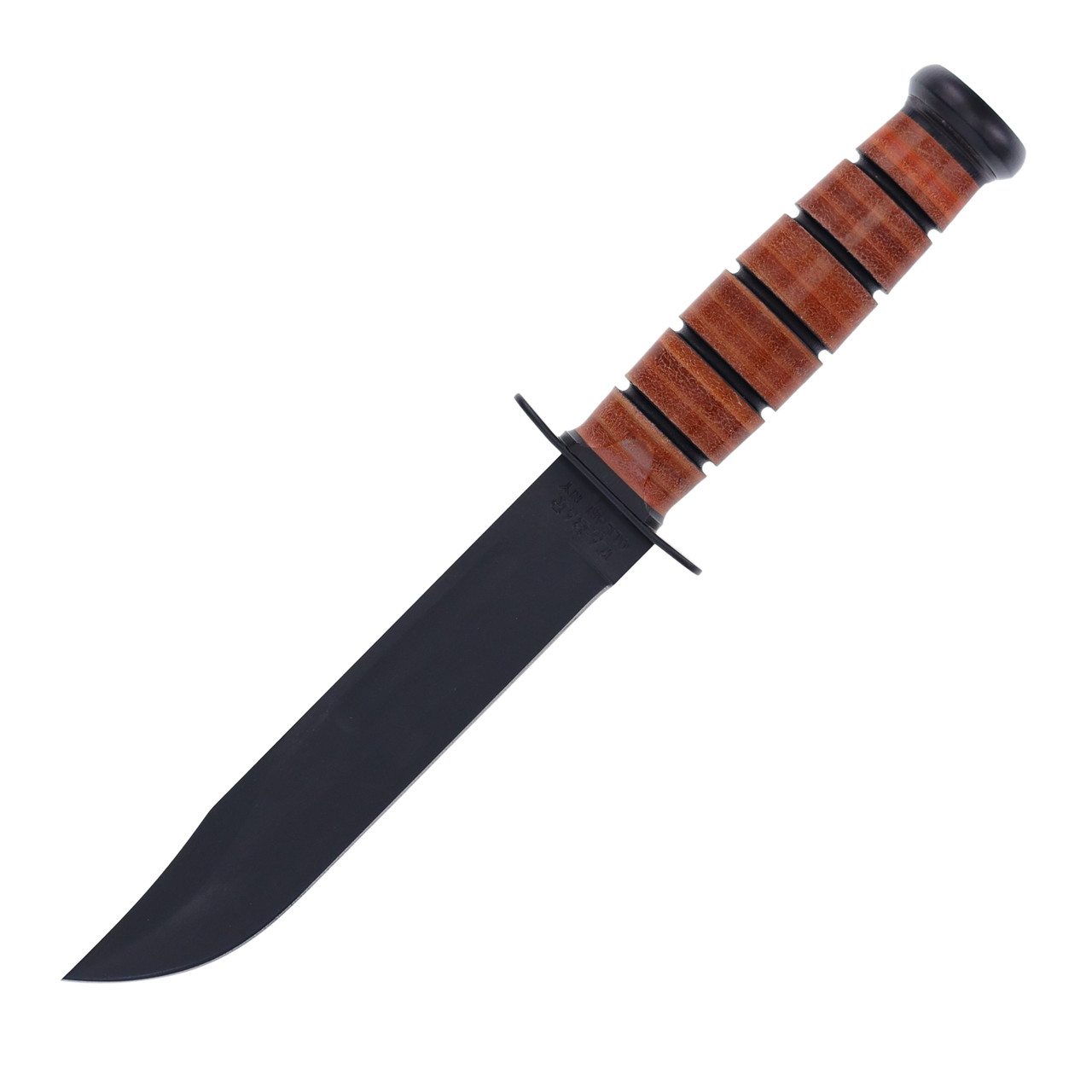 KA-BAR Fixed Blade Navy Fighting Knife with Leather Sheath KA1225