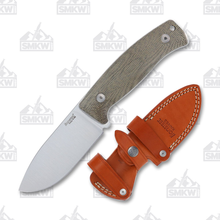 LionSteel M2M Green Canvas Fixed Blade Knife