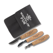 5pc Chip Whittling Wood Carving Knife Set, Gray