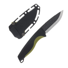 SOG Knives Aegis FX Black-Moss Green Fixed Blade Knife 3.7in Drop Point SOG17410441