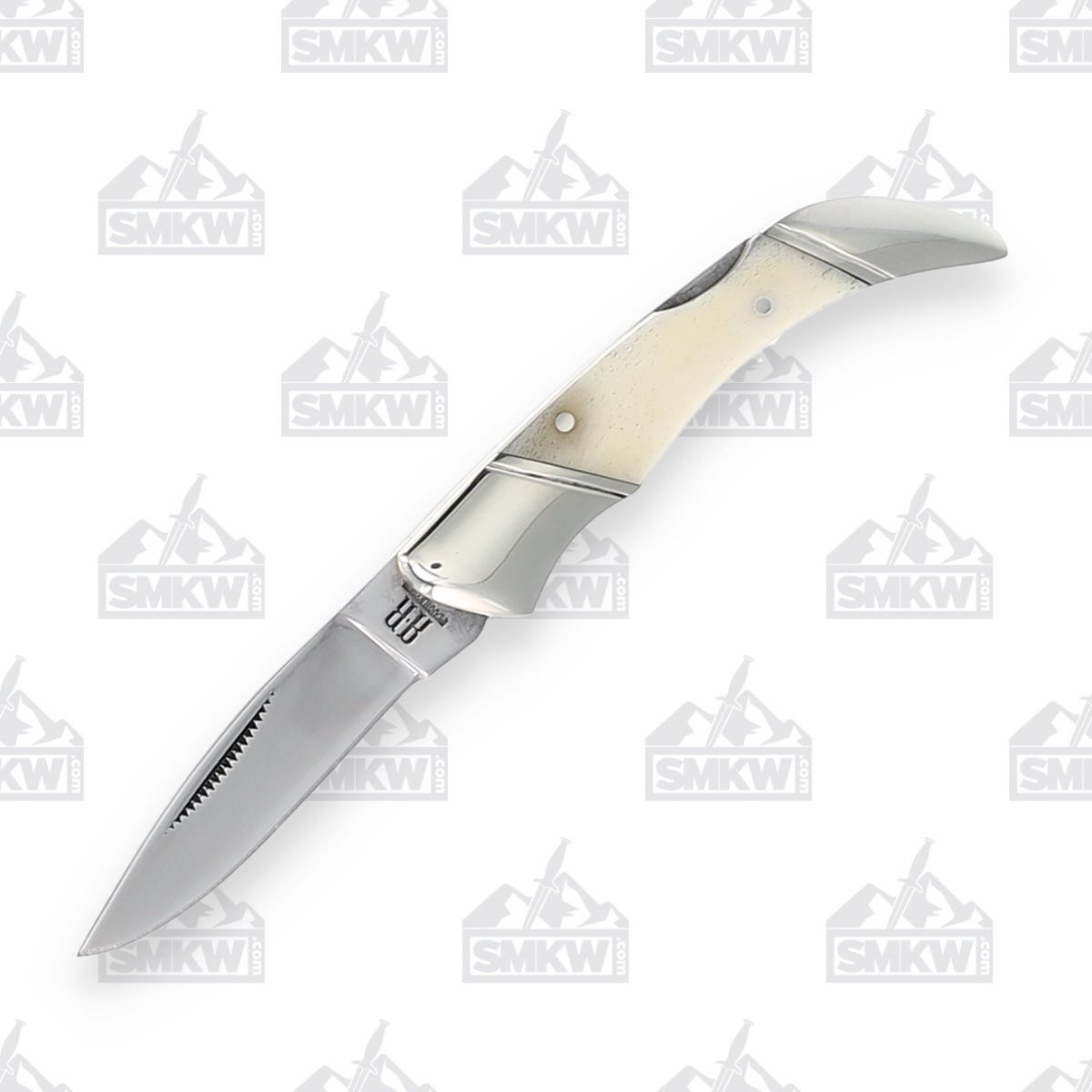 Rough Ryder White Smooth Bone Lockback Folding Knife