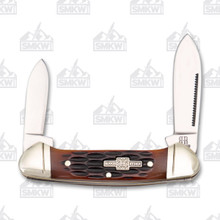 Rough Ryder Amber Jigged Bone Mini Canoe Folding Knife RR058