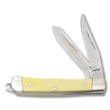 Rough Ryder Yellow Mini Trapper Folding Knife RR804