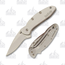 Kershaw Chive Folding Knife Stainless 1.9in Bead Blasted Plain Blade KS1600