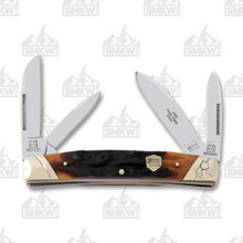 Rough Ryder Little Lookout Purple Smooth Bone Trapper Folding Knife