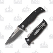 Rough Ryder Tactical Linerlock Folding Knife Black G-10