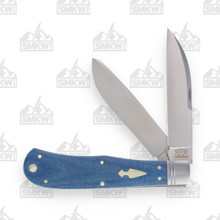 Rough Ryder Reserve Denim Micarta Heavy Trapper Folding Knife RRR011