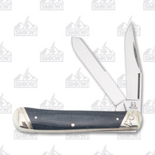 Rough Ryder Denim Micarta T10 Carbon Trapper Folding Knife