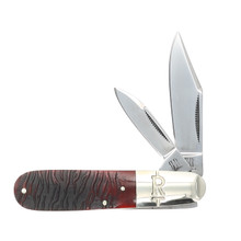 Rough Ryder Tiger Stripe Barlow Folding Knife RR2219 - Smoky