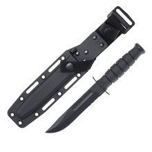 KA-BAR Short Fighting Knife 5.25in Clip Point Serrated Fixed Blade