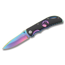 M&F Western Elk Ridge Iridescent Rainbow Hunting Knife DKER134RB -  Russell's Western Wear, Inc.