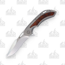 Olamic Wayfarer 247 Folding Knife T688-H Light Blast Wood