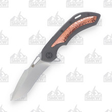 Olamic Wayfarer 247 Folding Knife T691-H Dark Blast Copper