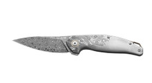 MKM Goccia Folding Knife Limited Edition 3.35in Damasteel Rose