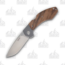 MKM Hero Folding Knife 3.75in Drop Point Plain Walnut MKHRWNT