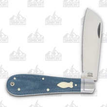 Rough Ryder Reserve Patriarch Folding Knife Blue Denim Micarta RRR023