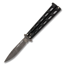 Bear & Son Balisong Damascus Clip Point BR115D