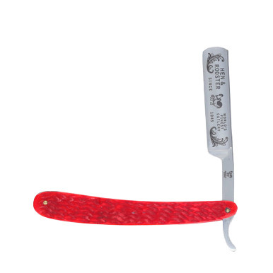 Red Razor Knife Hen & Rooster Red Pickbone Straight Razor Folding Knife - Smoky ...
