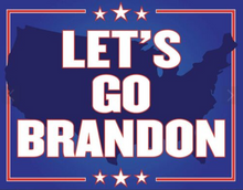Let's Go Brandon Trump 2024 Support Tin Sign