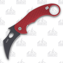 LionSteel L.E. One Chemical Black MagnaCut Red Aluminum Folding Knife