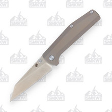 B'yond EDC Contact Folding Knife Sand Titanium