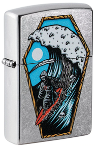 Zippo Reaper Surfer Street Chrome Lighter