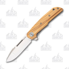 MKM Clap Folding Knife Olive Wood