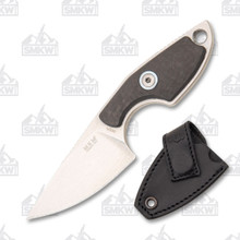 MKM Mikro 1 Fixed Blade Knife 1.97in Plain Drop Point Carbon Fiber