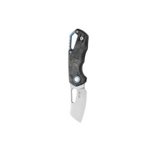 MKM Isonzo Voxnaes Folding Knife 1.93in Plain Cleaver Gray Marbled