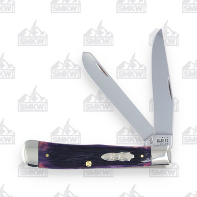 Boker Tree Brand Trapper Purple Smooth Bone Folding Pocket Knife