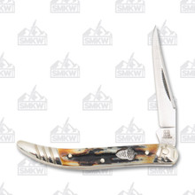 Rough Ryder Cinnamon Bone Stag Small Toothpick Folding Knife RR2154