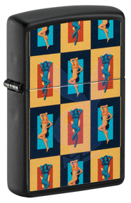 Zippo Black Matte Playboy Lighter