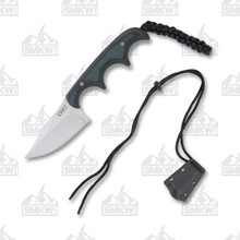 CRKT Minimalist Bowie Fixed Blade Neck Knife Green-Black 2.13" Clip Point CR2387 CRKT Minimalist Bowie Fixed Blade Neck Knife Green-Black 2.13" Clip Point CR2387