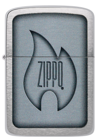 Zippo Brushed Chrome Flame Lighter ZP48190
