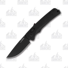 SOG Flash At Blackout Assisted Folding Knife 3.45in Drop Point Blade