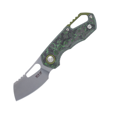 MKM Isonzo Folding Knife Jungle Flow Fat Carbon Cleaver SMKW