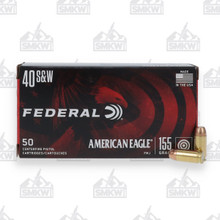 Federal American Eagle 40 S&amp;W Ammunition  155 Grain FMJ 50 Rounds