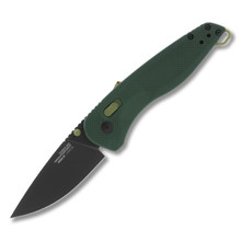 SOG Aegis AT Folding Knife Forest and Moss 3.13in Plain Black Drop Point SOG11410441