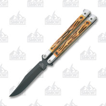 Benchmade 99 Necron Balisong 4.5in Plain Jade G 10 Gold TiCN