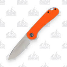 CIVIVI Elementum Orange G-10 2.96 Inch Plain Satin Drop Point WKCC907R