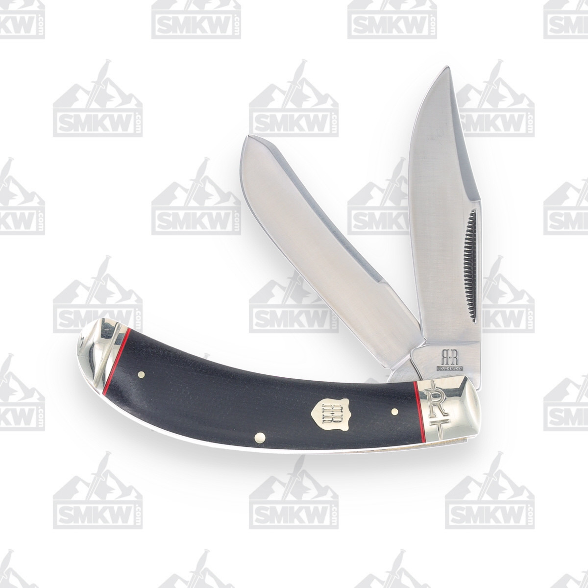 Rough Ryder Highland Black Micarta Bow Trapper Folding Knife