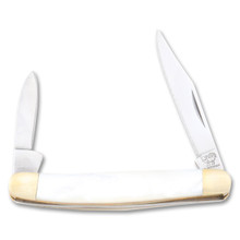 Hen &amp; Rooster Pen Folding Knife Mother of Pearl