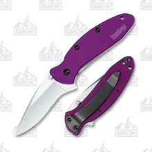 Kershaw Scallion Folding Knife Bead Blast Purple