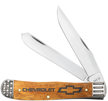 Case Chevrolet Smooth Antique Bone Trapper Folding Knife