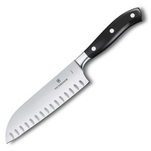 Victorinox Grand Maitre Santoku Knife 7in Granton Edge Santoku Blade V96215